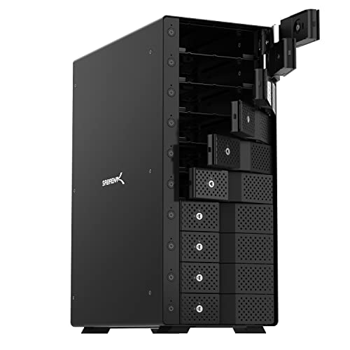 SABRENT 10-Bay USB 3.2 Gen 2 SATA Docking Station for 3.5” HDD/SSD, 10 Gbps USB-C DAS, Tray-Less Hot-Swap, Aluminum Enclosure, Dual Cooling Fans, Individual Power Switches, No RAID (DS-UCTB) - Image 1