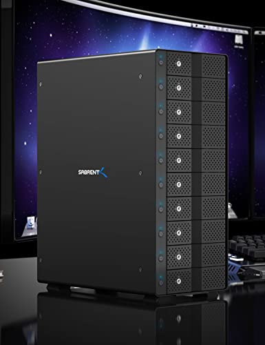 SABRENT 10-Bay USB 3.2 Gen 2 SATA Docking Station for 3.5” HDD/SSD, 10 Gbps USB-C DAS, Tray-Less Hot-Swap, Aluminum Enclosure, Dual Cooling Fans, Individual Power Switches, No RAID (DS-UCTB) - Image 4