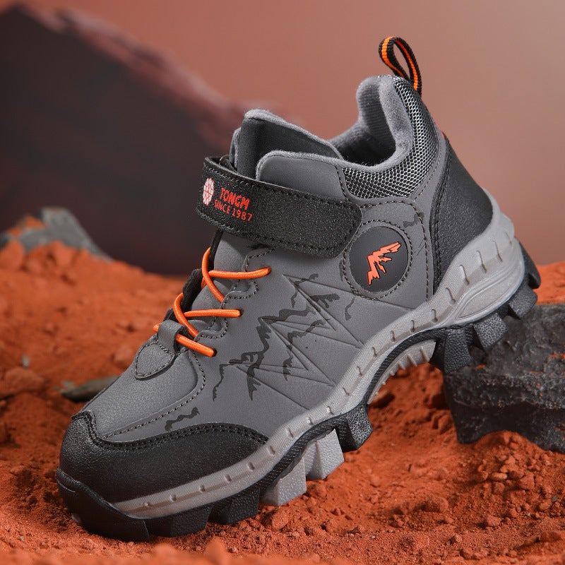 Children'S Waterproof Outdoor Hiking Shoes For Boys And Girls, Outdoor Velvet Sports Shoes, Children'S Shoes, - Image 2