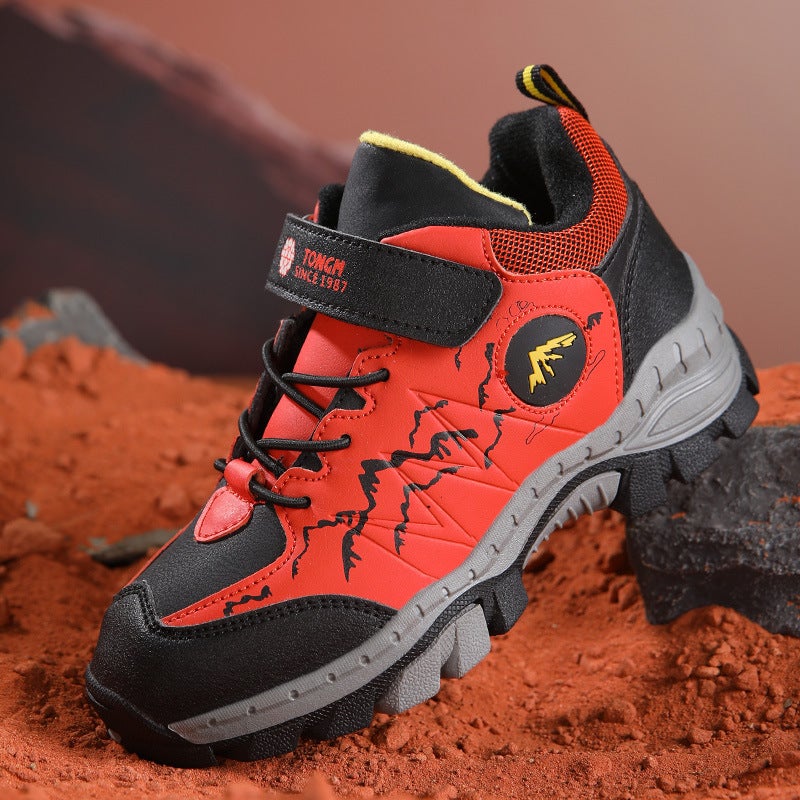 Children'S Waterproof Outdoor Hiking Shoes For Boys And Girls, Outdoor Velvet Sports Shoes, Children'S Shoes, - Image 1