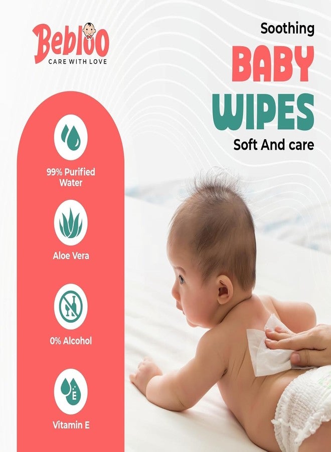 MOROVIK Soft Cleansing Baby Wipes with Lid – 1728 Wipes (72 Wipes x Pack of 24) | Extra Thick & Moist Baby Wet Wipes with Aloe Vera, Vitamin E & Jojoba Oil (Pack Of 24) - Image 4