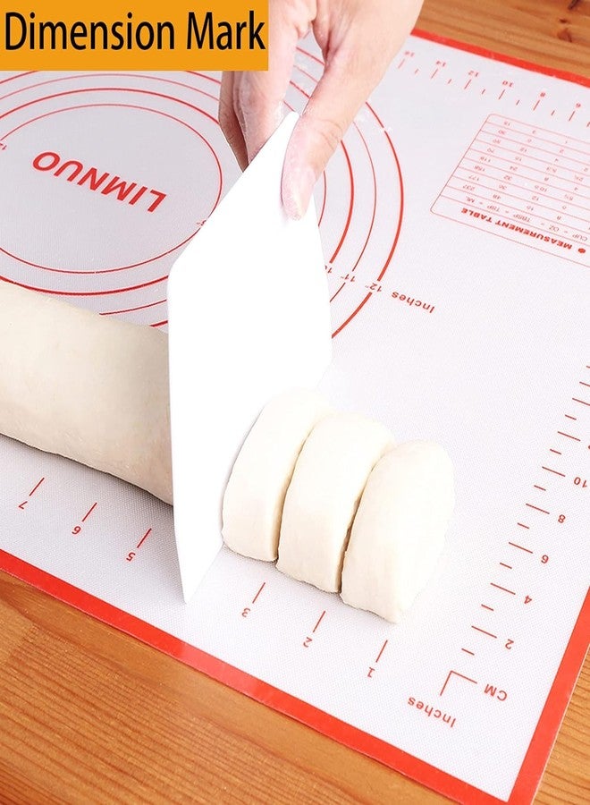 JOGIDO Baking Mat Dough Pad with Measurement | Silicone Baking Sheet | Non-Stick Reusable Rolling Mat for Kitchen Roti, Chapati, Baking Pizza, Bread, Cake, Pastry, and Cooking (Pack of 4, BM-134) - Image 4