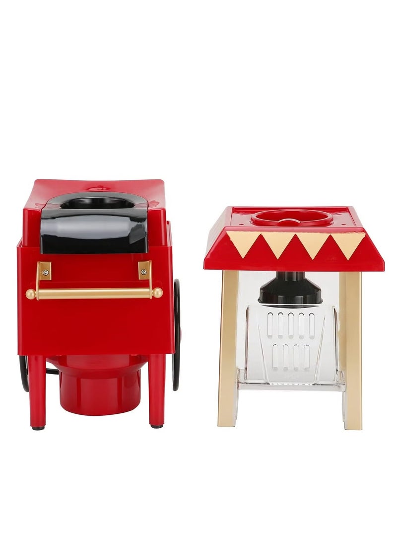 JAJEEK Mini Popcorn Maker | Automatic Popcorn Machine  Red Retro Model Hot-Air Popcorn Machine for Home, Parties, Movie Nights, and Birthday Gifts (UK) – Electric Corn Popper, Easy to Use, Oil-Free - Image 5