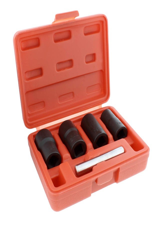ABN Twist Socket Set Lug Nut Remover Extractor Tool - 5 Piece Metric Bolt and Lug Nut Extractor Socket Tools - Image 1