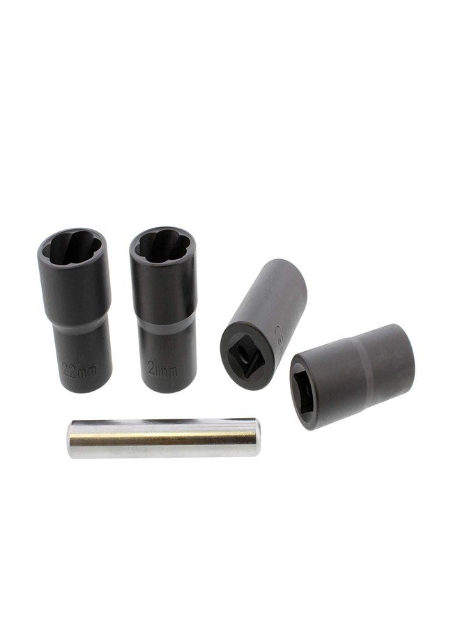 ABN Twist Socket Set Lug Nut Remover Extractor Tool - 5 Piece Metric Bolt and Lug Nut Extractor Socket Tools - Image 4