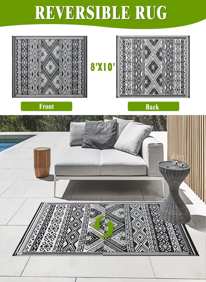 YONILE Outdoor Rug 5x8 ft Waterproof, Reversible Outdoor Plastic Straw Rug for Patios Clearance, Outdoor Area Rug Carpet RV Mat for Camping Backyard Deck Porch - Image 2