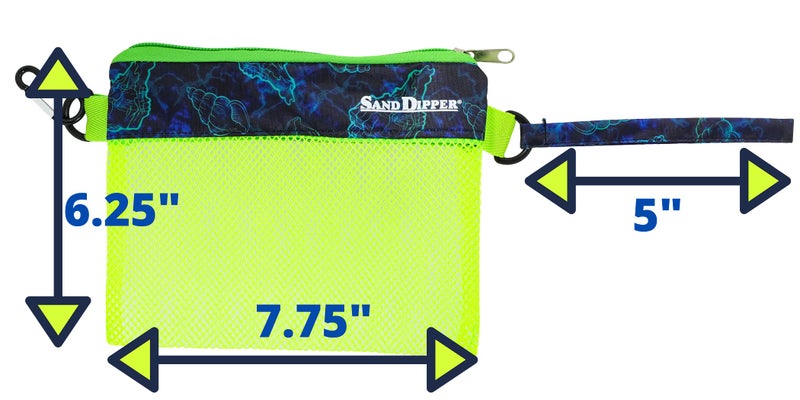 Sand Dipper Shell Collecting Beach Bag (Wristlet) - Image 2