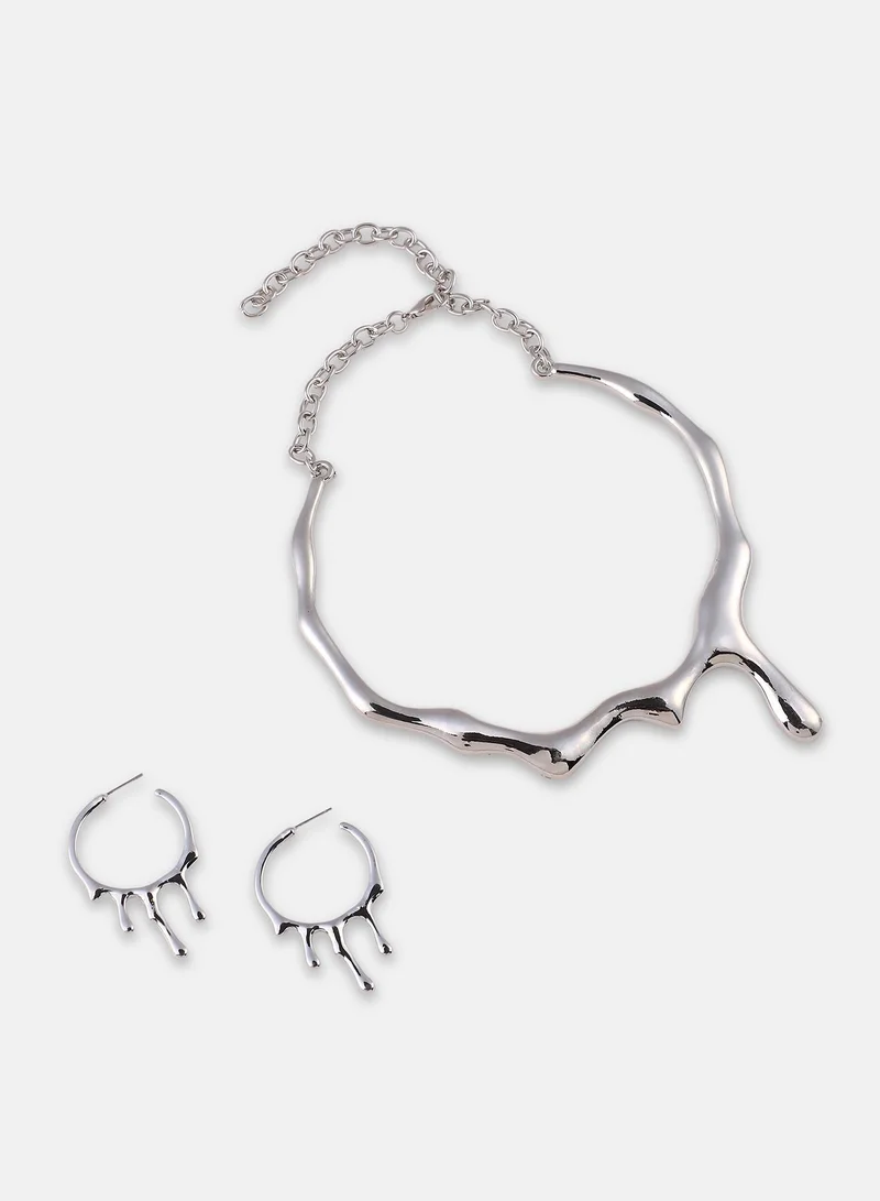 SOHI Drip Artificial Jewellery Set
