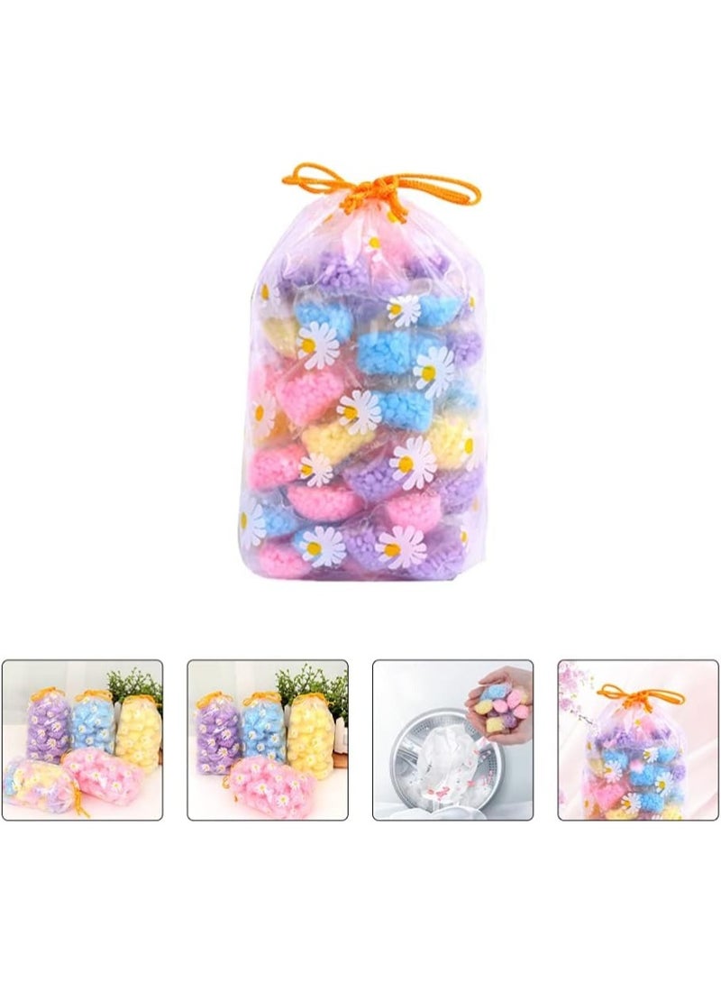 50pcs Laundry Scent Booster Beads – Washing Machine Fabric Freshener with Long-Lasting Fragrance, Mixed Color In-Wash Beads - Image 1