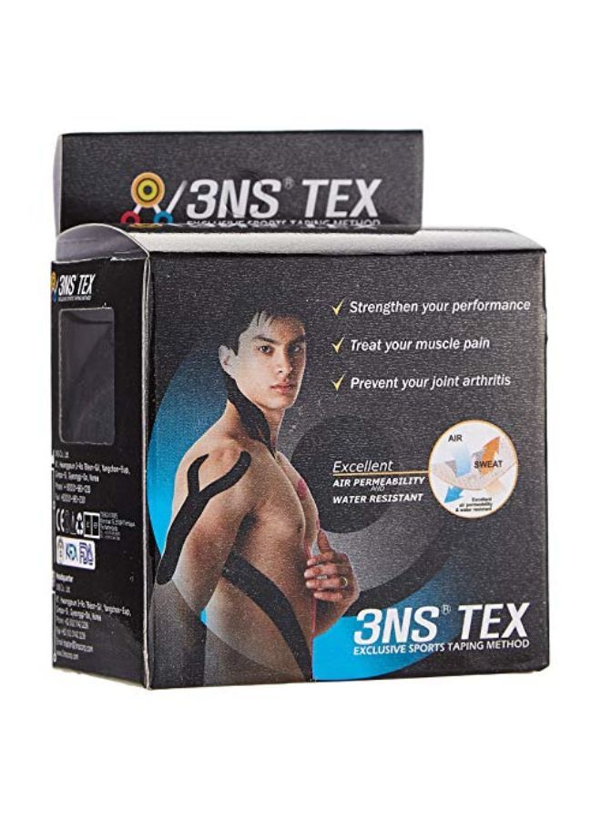 3NS Tex Excellent Exclusive Sports Taping Method Tape, Black - Image 1