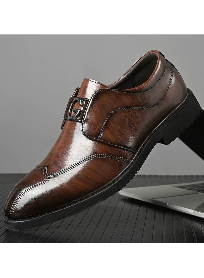 Shougu New Men's Business Leather Shoes  - Image 1