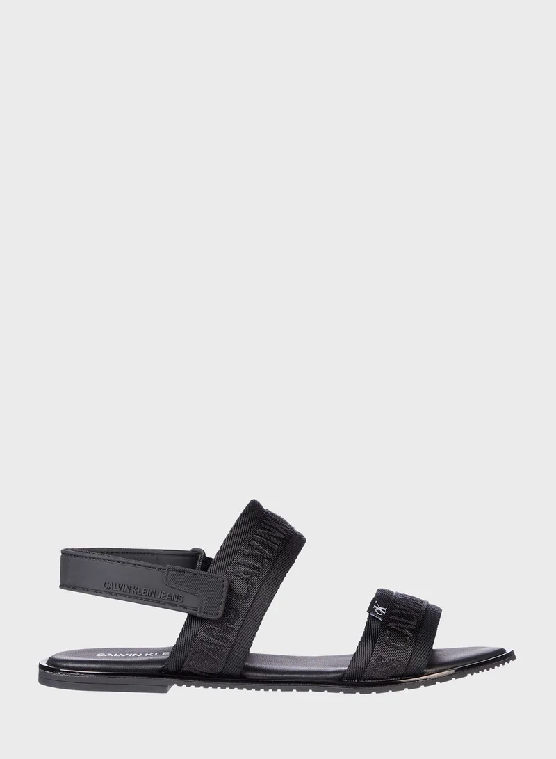 CALVIN KLEIN Ankle Strap Flat Sandal