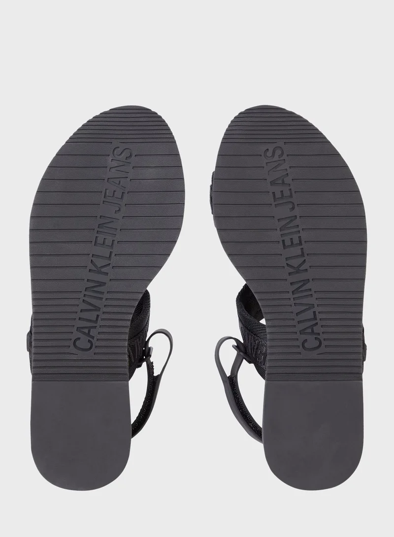 CALVIN KLEIN Ankle Strap Flat Sandal
