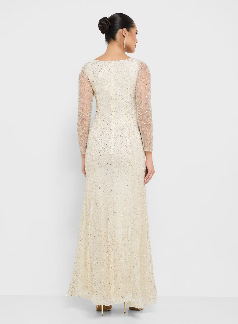 Namshi x Bead Embellished A Line Dress