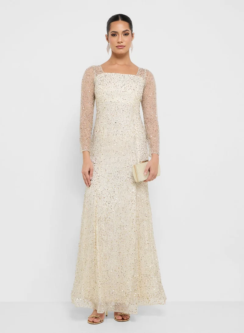 Namshi x Bead Embellished A Line Dress