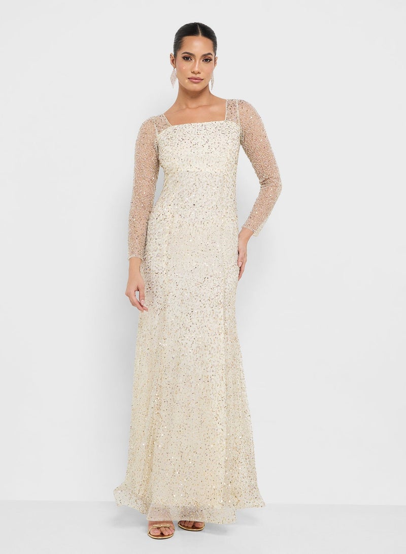 Namshi x Bead Embellished A Line Dress - Image 2