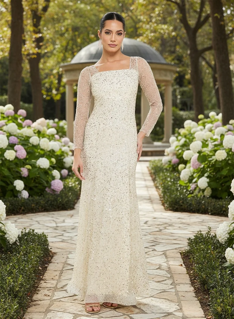 Namshi x Bead Embellished A Line Dress