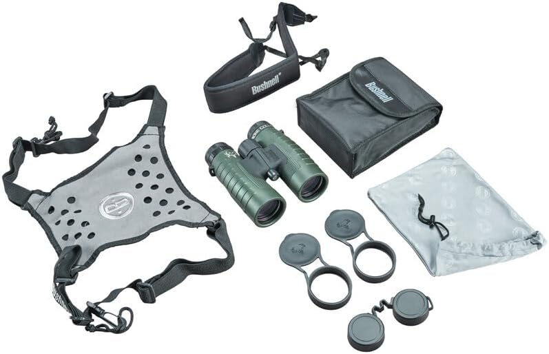 Bushnell Binocular Bundle: Trophy XLT 10x42 Binoculars (Bone Collector Edition) + Deluxe Binocular Harness - Image 2