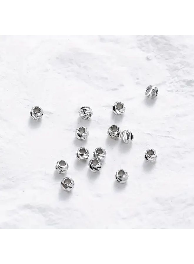 100Pcs 14k Golden Plated Spacer Beads 2 5mm Brass Jewelry Findings For DIY Earrings Necklaces Bracelets - Image 3