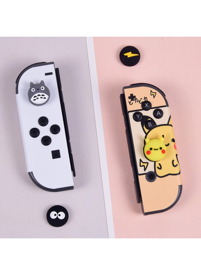 Cartoon Nintendo Switch Silicone Joystick Cover Ns Lite Joystick Cap Protective Cover Handle Protective Cap-Product Color:Snoopy + Charlie-Four Pack - Image 4
