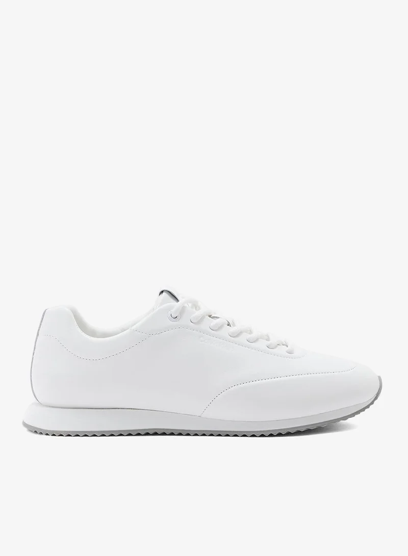 CALVIN KLEIN LACE UP LEATHER RUNNER TRAINERS