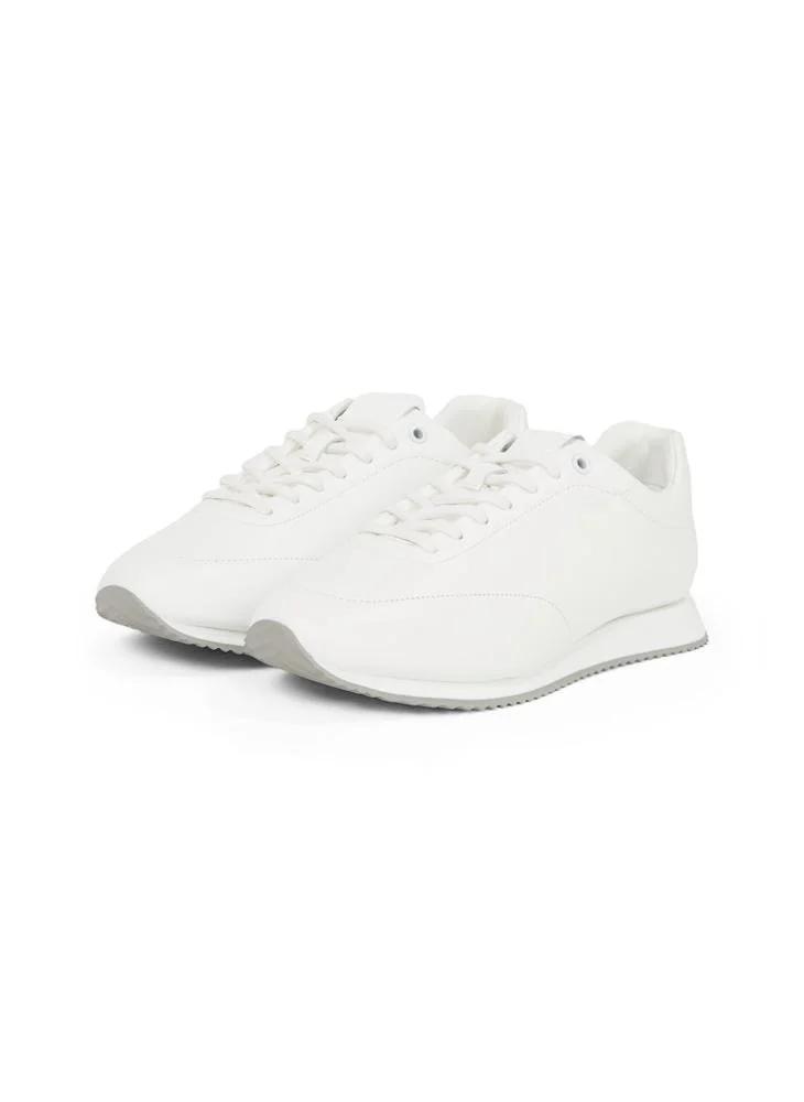 CALVIN KLEIN LACE UP LEATHER RUNNER TRAINERS