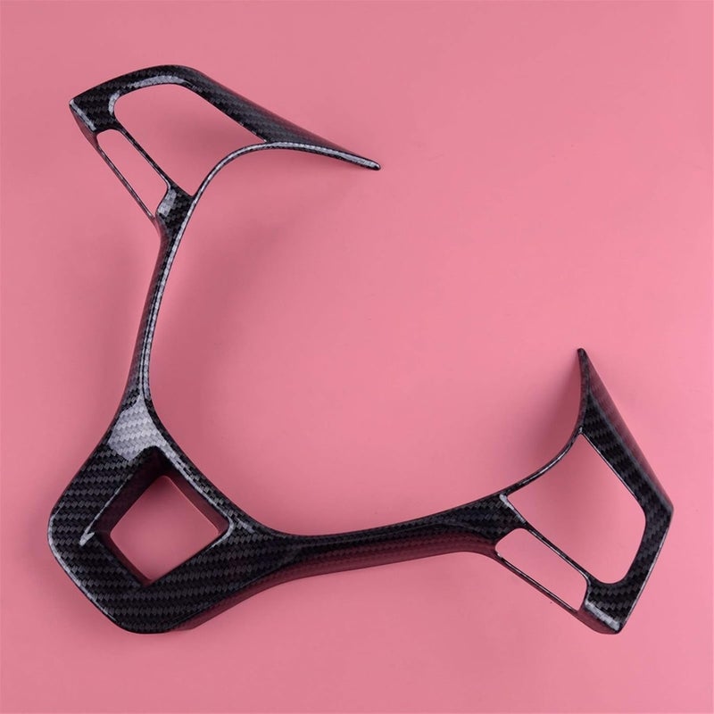 QASULER Carbon Fiber Style Steering Wheel Frame Trim - Image 1