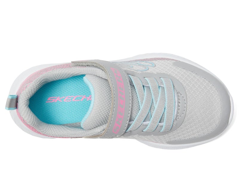 Skechers Microspec Plus-Sprint Speed Sneaker, Grey/Pink, 11 US Unisex Little Kid - Image 3