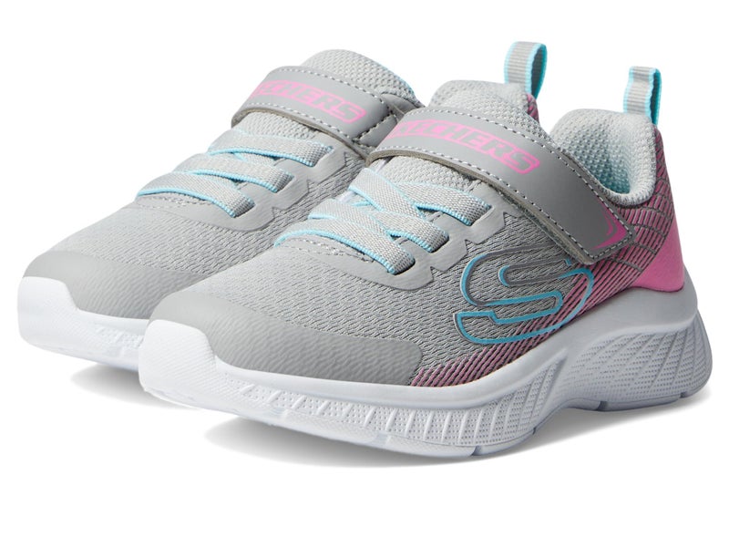 Skechers Microspec Plus-Sprint Speed Sneaker, Grey/Pink, 11 US Unisex Little Kid - Image 2