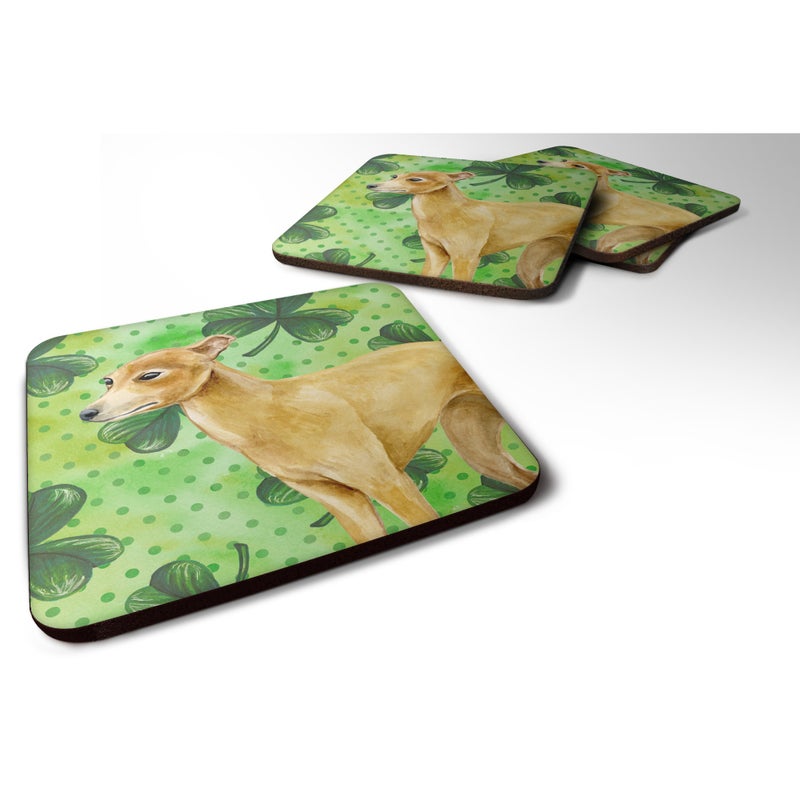 Caroline's Treasures ""Caroline's Treasures Italian Greyhound St Patrick's Decorative coasters  Multicolor"" 