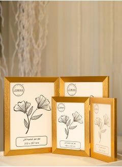 LOWHA Tabletop Double Picture Photo Frame Folding Hinged with MDF Back and Acrylic Front Protection  - Image 4