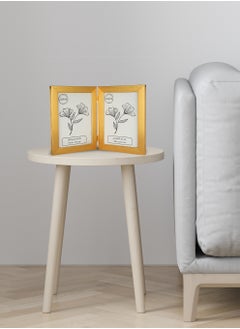 LOWHA Tabletop Double Picture Photo Frame Folding Hinged with MDF Back and Acrylic Front Protection  - Image 2