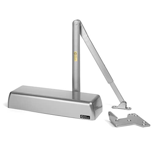 Dynasty Hardware Door Closer, Grade 1 Heavy Duty Commercial Hydraulic Closer, Self-Closing, Adjustable Spring Size 1-6, ADA Compliant, Surface Mount, Sprayed Aluminum, Series 4401 - Image 2