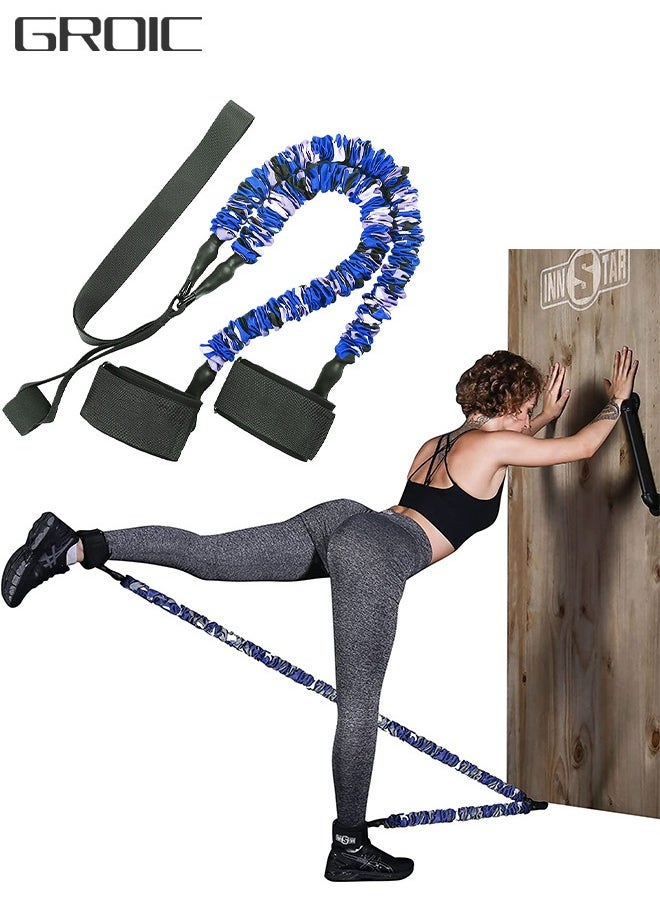 GROIC - Resistance Band Glute Cord Cable Machine, Ankle Kickback Strap with Resistance Bands for Home Workout Kickbacks Exercises Flexor Training Strap, Resistance Bands and Door Anchor Included - Image 1