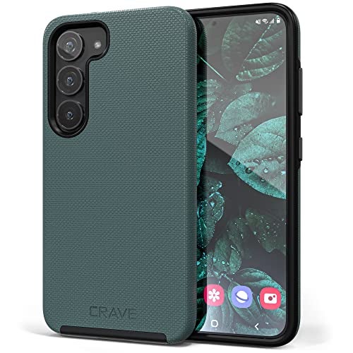Crave Dual Guard for Samsung Galaxy S23 Case, Shockproof Protection Dual Layer Case for Samsung Galaxy S23 - Forest Green - Image 1