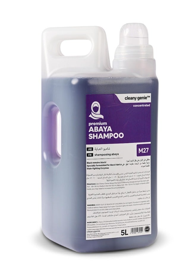 cleany genie Premium Abaya Concentrate Shampoo for Black Fabric Abaya 5L  - Image 2