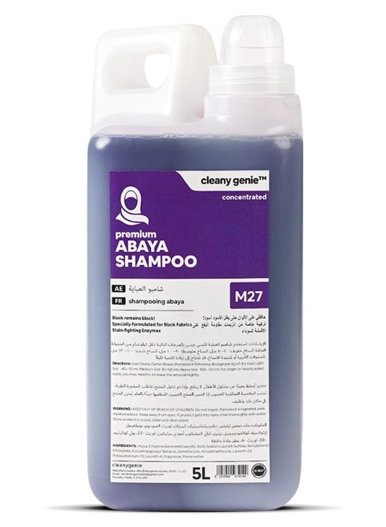 cleany genie Premium Abaya Concentrate Shampoo for Black Fabric Abaya 5L - Image 1