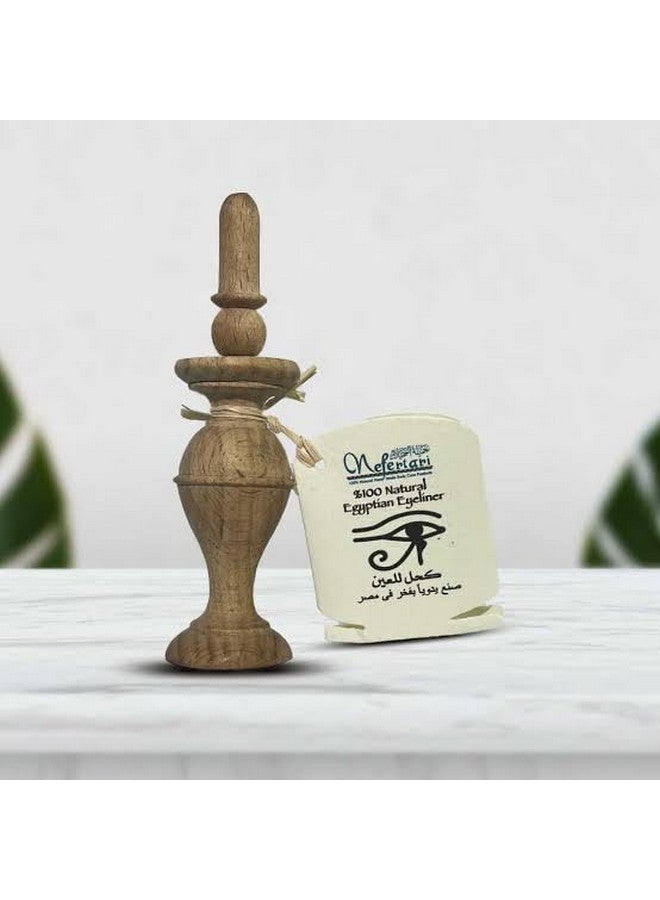 Nefertari 100% Natural Egyptian Eyeliner in Powder Form, Handmade Eyeliner with Pharaoh packing - Image 2