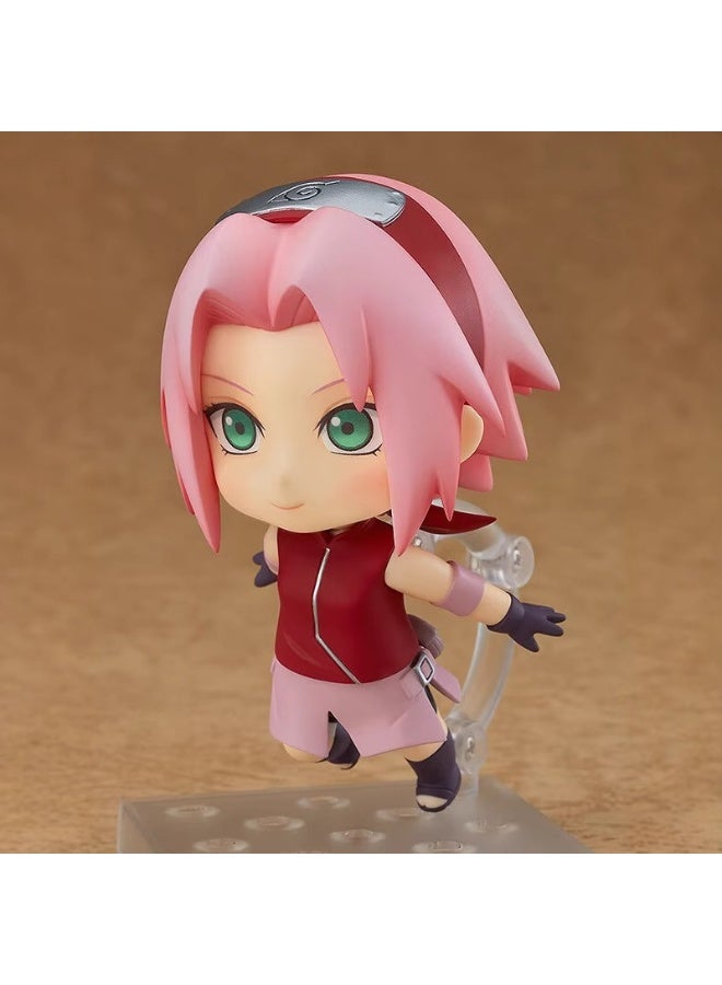 general Naruto Haruno Sakura Movable Replacement Face Doll Model Decoration Desktop Decoration Toy Gift for family and friends - Image 2