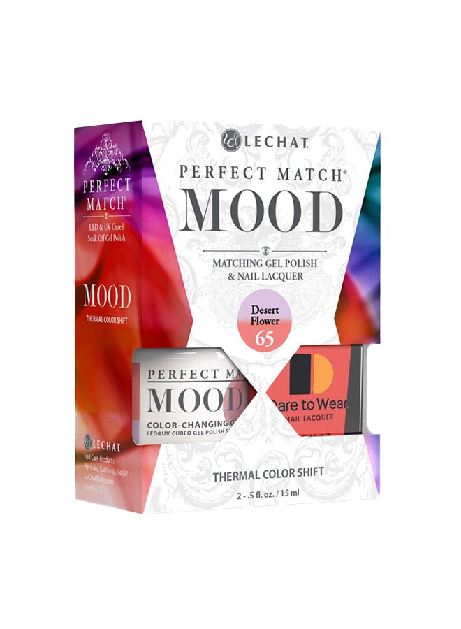 Lechat Mood Gel Nail Polish Change Temperature Color 15ml Desert Flower Thermal Color Shift PMMDS65 - Image 1