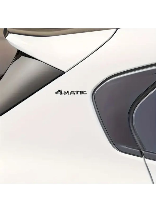 بلاستيك ABS 4MATIC ملصق كروم ملون لتزيين جانب ومصد صندوق السيارة، تصميم بارز طويل الأمد ومقاوم للعوامل الجوية، شعار السيارة وإكسسوارات زينة للسيارة - Image 5