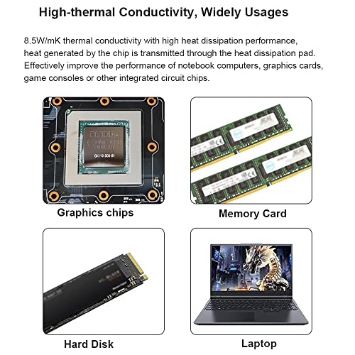 JOYJOM Thermal Pad PTM7950 100x160x0.25mm 8.5W/mK Heatsink Phase Change Silicone Grease CPU GPU SSD Thermal pad - Image 4