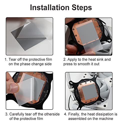JOYJOM Thermal Pad PTM7950 100x160x0.25mm 8.5W/mK Heatsink Phase Change Silicone Grease CPU GPU SSD Thermal pad - Image 3