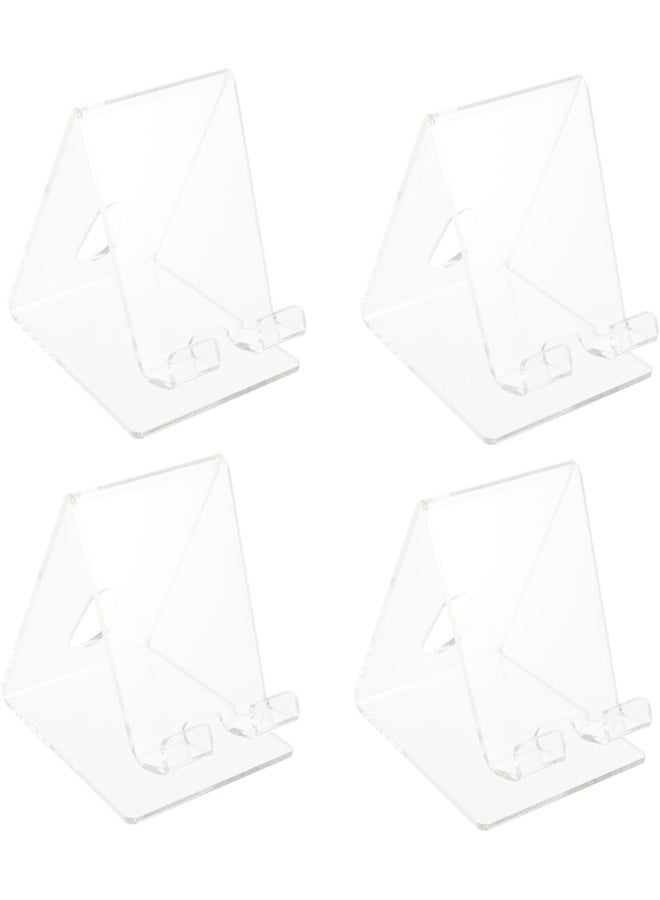 TPGP 4Pcs Transparent Phone Holder Desktop Phone Stand - Image 1
