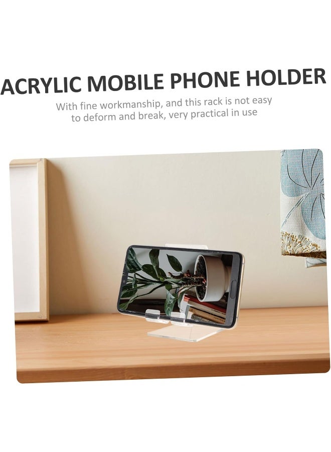TPGP 4Pcs Transparent Phone Holder Desktop Phone Stand - Image 3