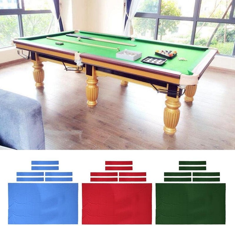 klarako 8' Professional Pool Table Cloth –  Billiard Cloth  Fast Speed High Accuracy Pre Cut Bed and Rails  Easy to Install and Use  Multiple Colors - Image 1
