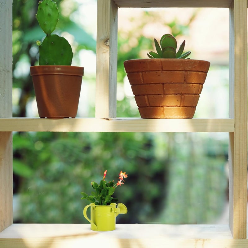 Fluorescent Green Mini Watering Can For Succulents Houseplants Bonsai Indoor Gardening - Image 5