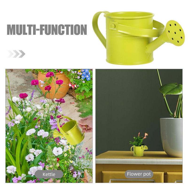Fluorescent Green Mini Watering Can For Succulents Houseplants Bonsai Indoor Gardening - Image 4