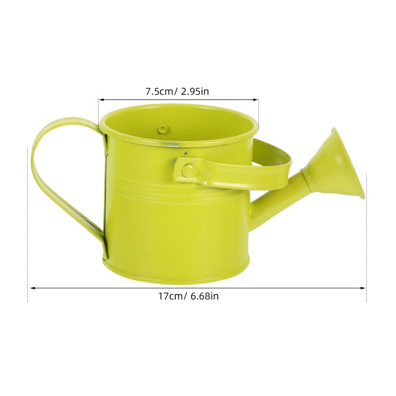 Fluorescent Green Mini Watering Can For Succulents Houseplants Bonsai Indoor Gardening - Image 3