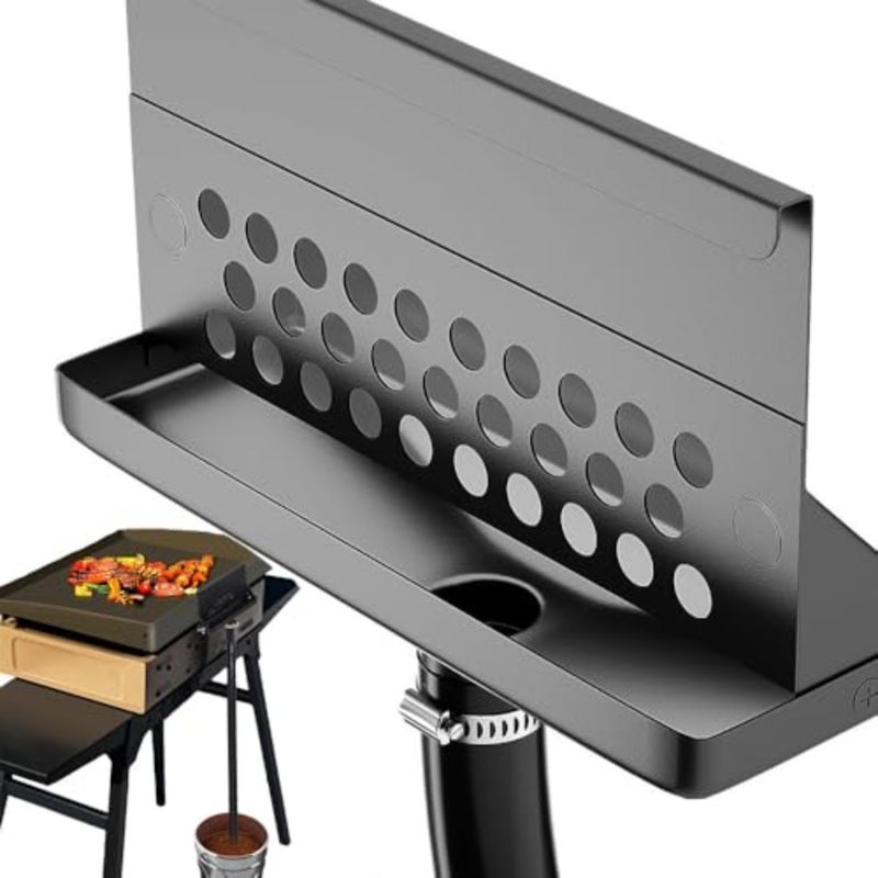 Griddle Grease Catcher Trap Upgraded Rear Grease Drainage Cup Funnel Fit for Black Stone Grilling, Grill Barbecue Accessories Drip Pans Tray, Enclosed Grease Catcher Funnel and Grease Trap - Image 1
